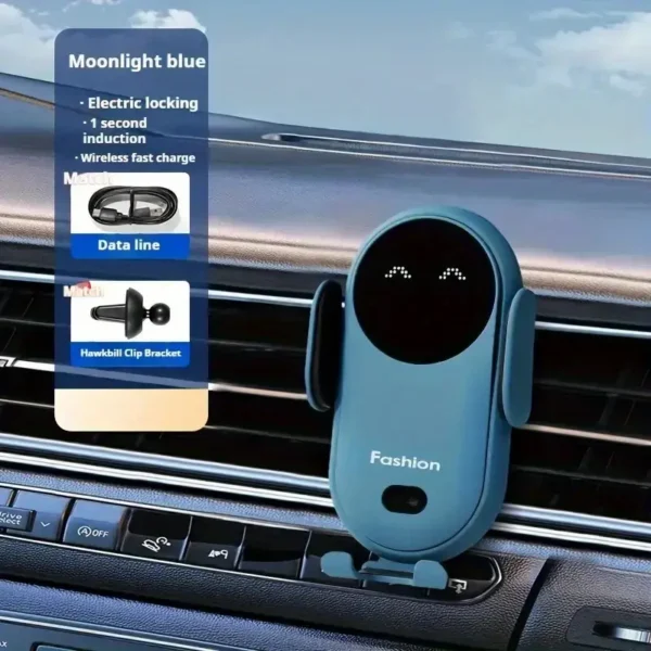 🔥Time-limited Special 🔥Fast Automatic Infrared Induction Wireless Car Charger Car Air Vent Mobile Phone Holder with Quick Charging - Image 8