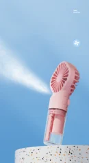 🔥Portable Handheld Spray Fan,Water Spray Mist Fan,Student Dormitory Mini Fan,Summer Supplies, Cooling Tools,Outdoor Small Fan 1pc 🔥