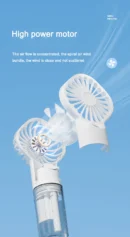 🔥Portable Handheld Spray Fan,Water Spray Mist Fan,Student Dormitory Mini Fan,Summer Supplies, Cooling Tools,Outdoor Small Fan 1pc 🔥