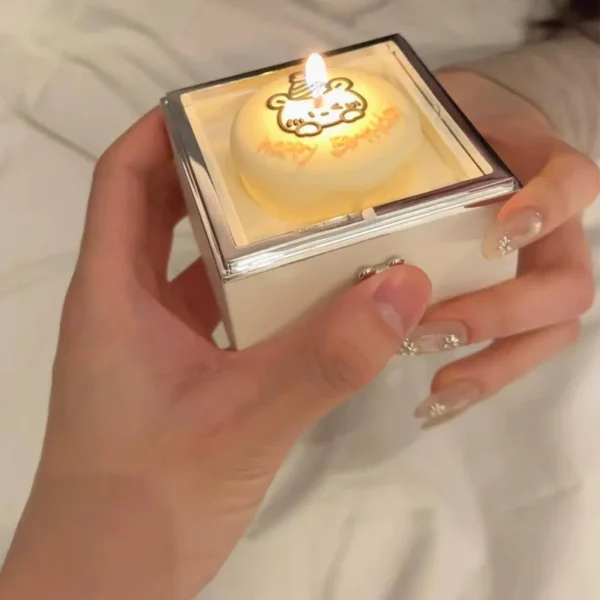 🔥Valentine Bear Flip Ring Box Ring Display Storage Box Mini Cake Gift Boxes Girlfriend Gift Jewelry Birthday Gift Packaging Box🔥 - Image 6