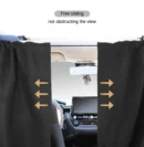🔥Universal Car Privacy Curtains Between Rear Seat Privacy Protection Sun Shades Side Window Covers for Taxi Car Travel Accessorie✨